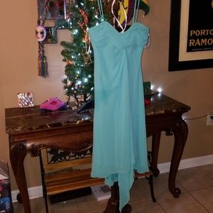 Turquiose cocktail dress